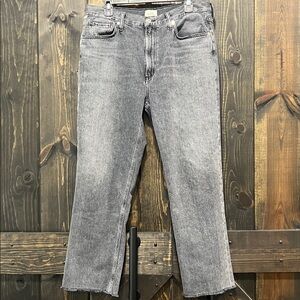 COH Premium Vintage Daphne Crop Jeans 32 Black Grey Faded Organic Cotton Grunge